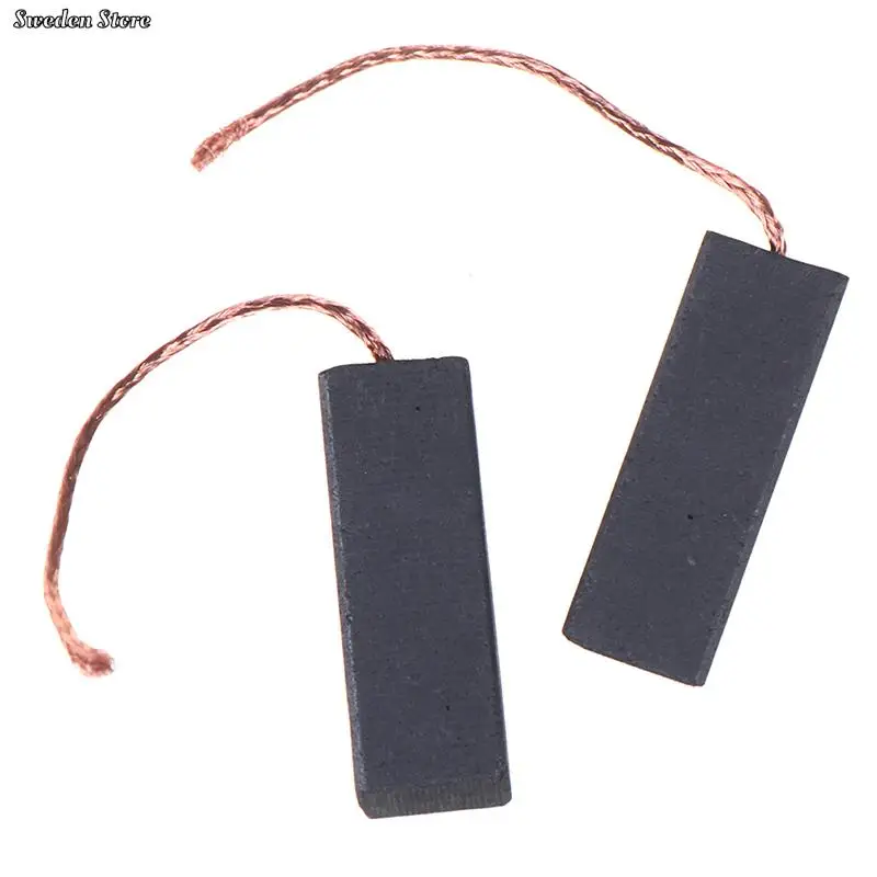 2PCS 5*13.5*40mm Black Carbon Brush Motor With 70mm Length Lead For Washing Machine