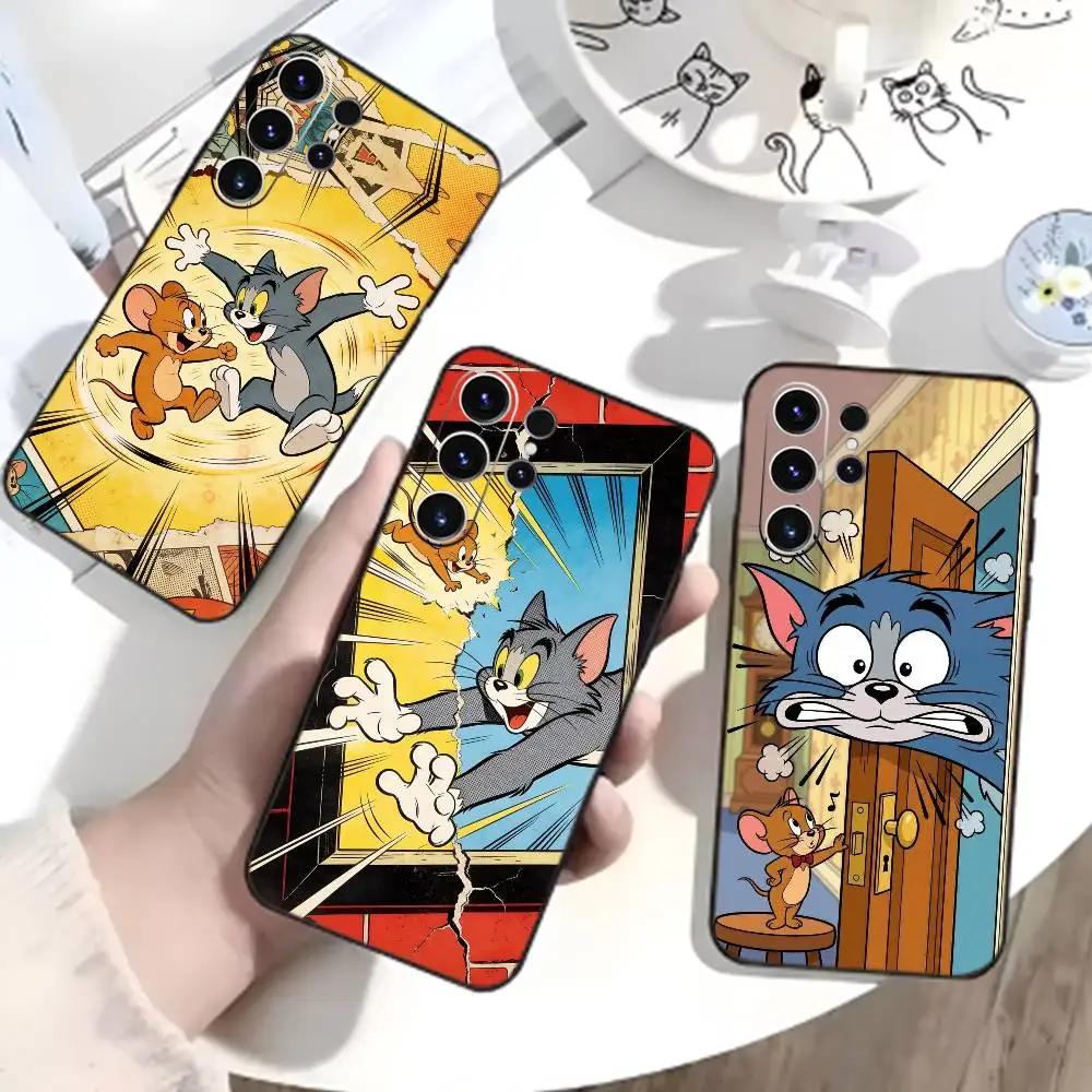 Cartoon Duo Black Soft Phone Case Cover