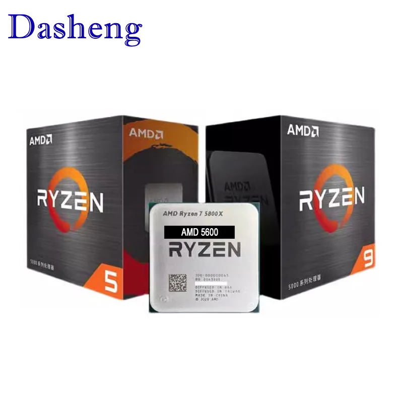 Nuovo Processore Cpu Amd Ryzen 5 5600 R5 5600 3.5 Ghz 6-Core 12-Thread 7Nm L3 = 32M 100-000000927 Socket Am4 Nuovo E Senza Dispositivo Di Raffreddamen