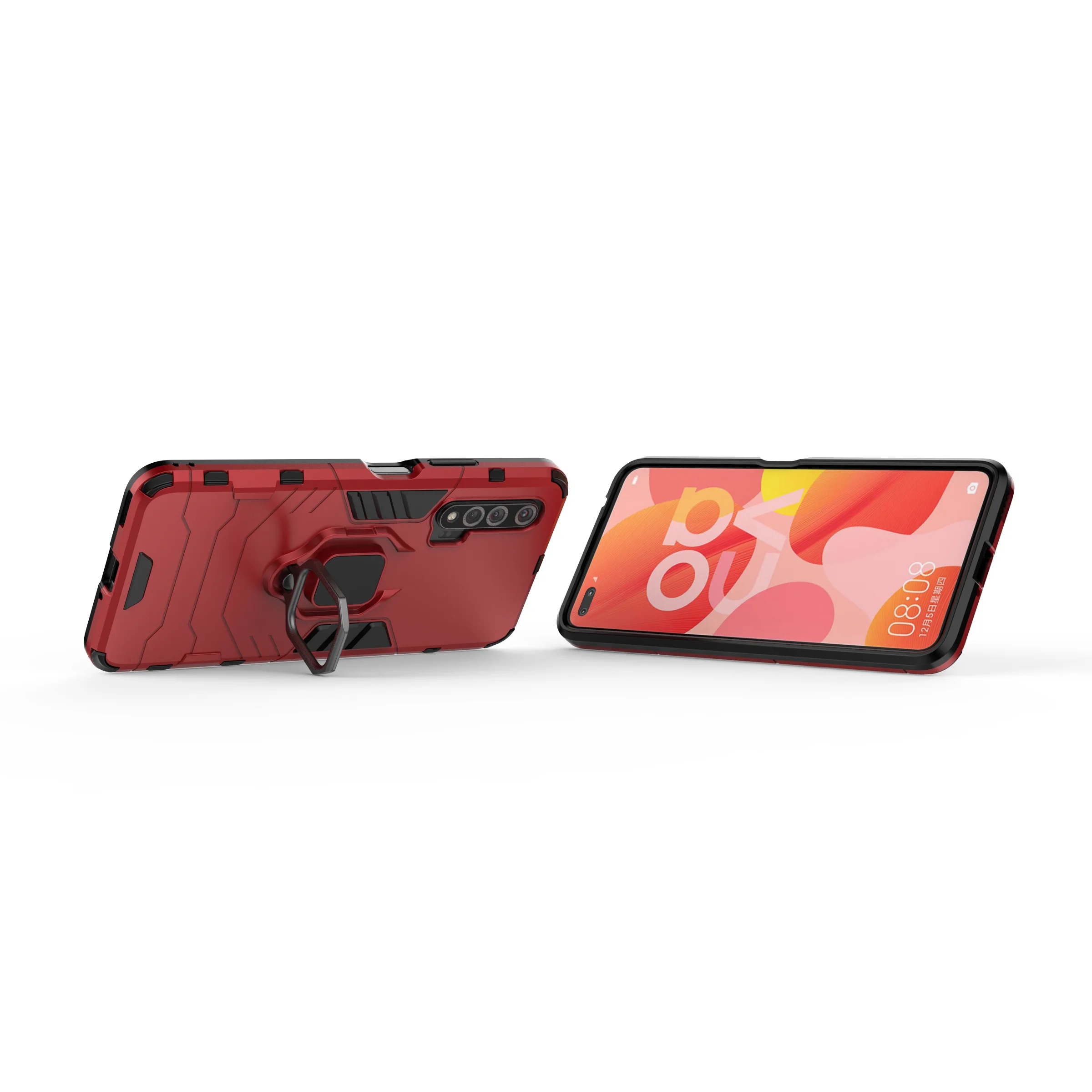 Ultimate Armor Shockproof Phone Case with Metal Ring Stand and Bumper Protection
