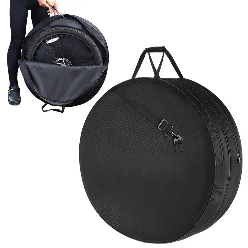 

Bicycle Wheel Bag Bike Storage Bag Internal PE Board Protection For Road Bike MTB Wheel Set With Handle Detachable Shoulder