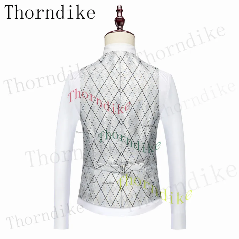 Thorndike Spring Men's Suit Foreign Trade Wedding Dress Jacket+Pants+Vest