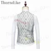 Thorndike 2023 Spring High Quality New Style Men's Suit Foreign Trade Men's Best Man Wedding Dress Suit Male Jacket+Pants+Vest 5