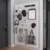 Wall Mounted Peg Boards Black Screwdriver Holder Peg Boards Hooks Tools Storage Organizer Hangers Pegboard Shelving Room Garage 5