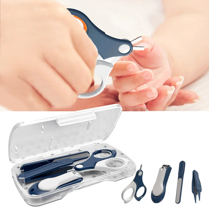 BabySafeNailClipperSetNailTrimmerCutterCleanTweezersToolsKid