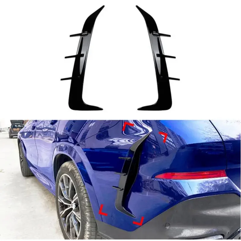 

Для BMW X6 G06 2020 2021 2022 2023 M производительность тип задний багажник бампер губы разветвители фартуки крышка ножа