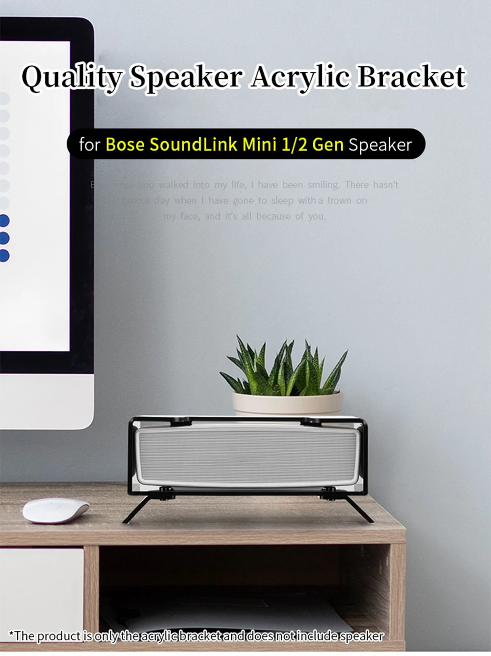 Acrylic Desktop Speaker Bracket for Bose SoundLink Mini 1 2 Gen Stand Smart Speaker Holder Base Mini II Support Frame Rack