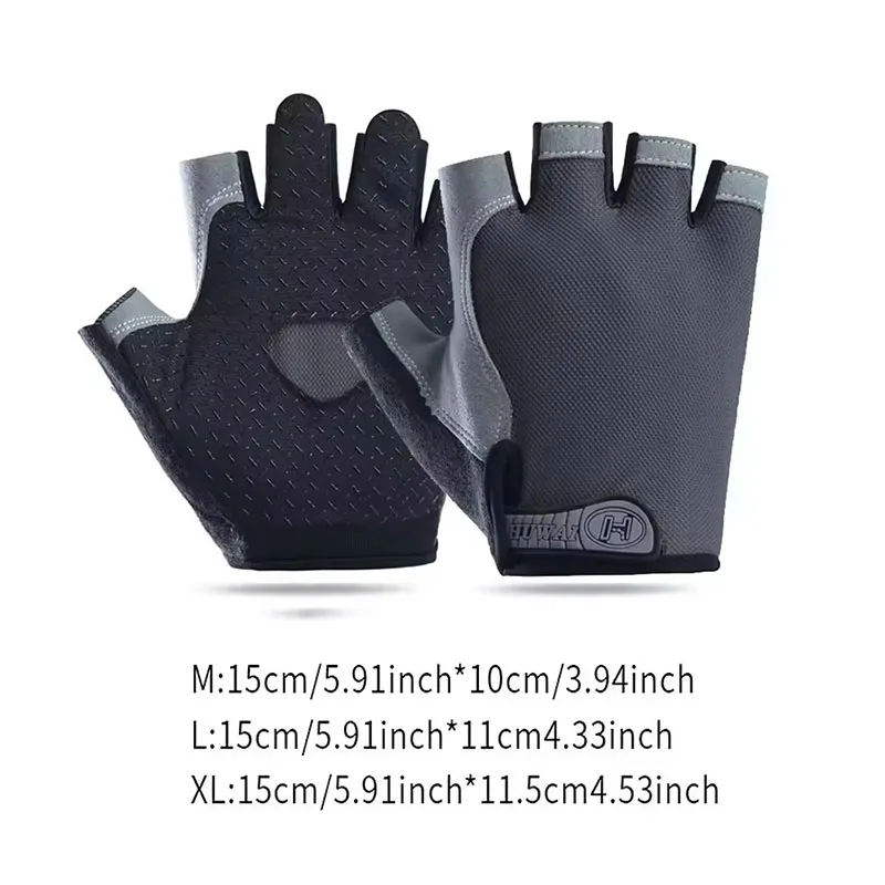 New Cycling Gloves Anti Slip and Shock-absorbing Outdoor Sports Gloves Summer Sun Protection Elastic Fingerless Gloves 2