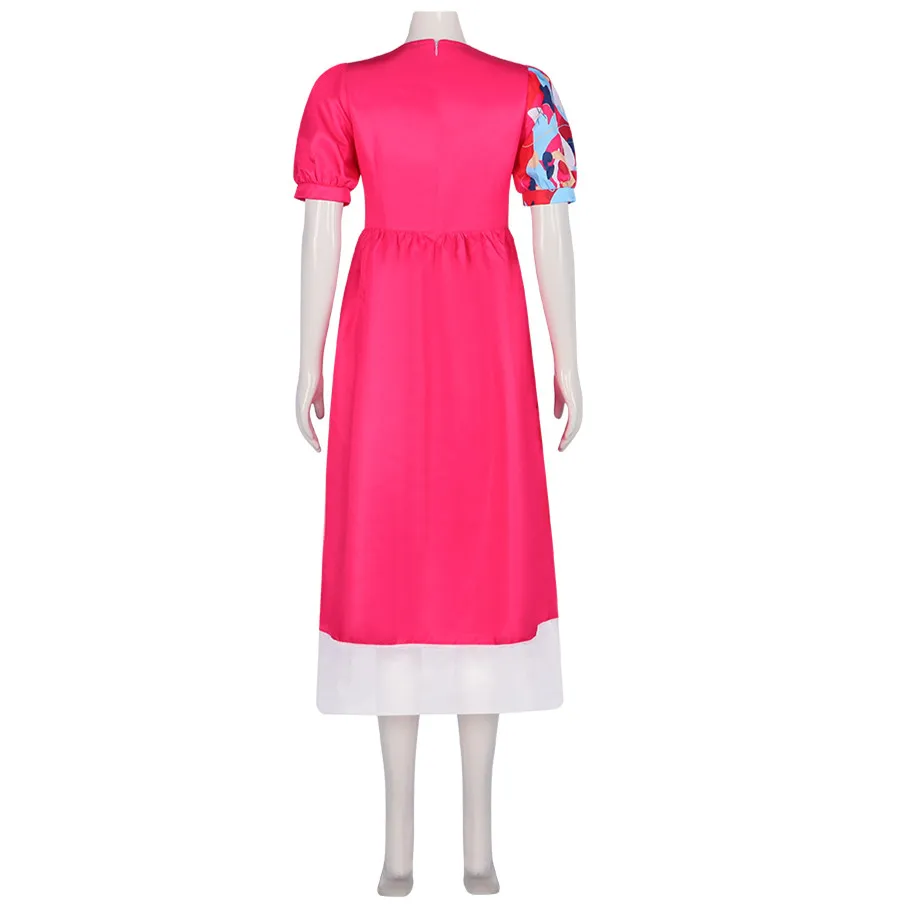 Cossky 이상한 바비 코스프레 코스튬, 성인 여성 원피스 가발 정장, 할로윈 카니발 파티 코스튬 