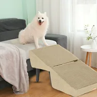 Pet Ramp Dog Lightweight Portable Design Reusable & Dogs Supplies Sturdy Climbing Aid Ideal For Bedside Hand Painted Pethouse 4