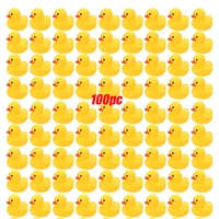 100Pcs Rubber Ducks for Kids Yellow Mini Duck Party Favors Bulk Ducks Summer Pool Floating Toys Rubber Ducks Birthday 1