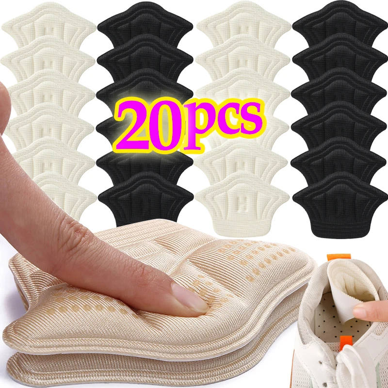 1/10Pairs Sponge Insoles Patch Heel Pads Sports Shoe Adjustable Size Feet Pad Pain Relief Cushion Inserts Heel Protector Sticker