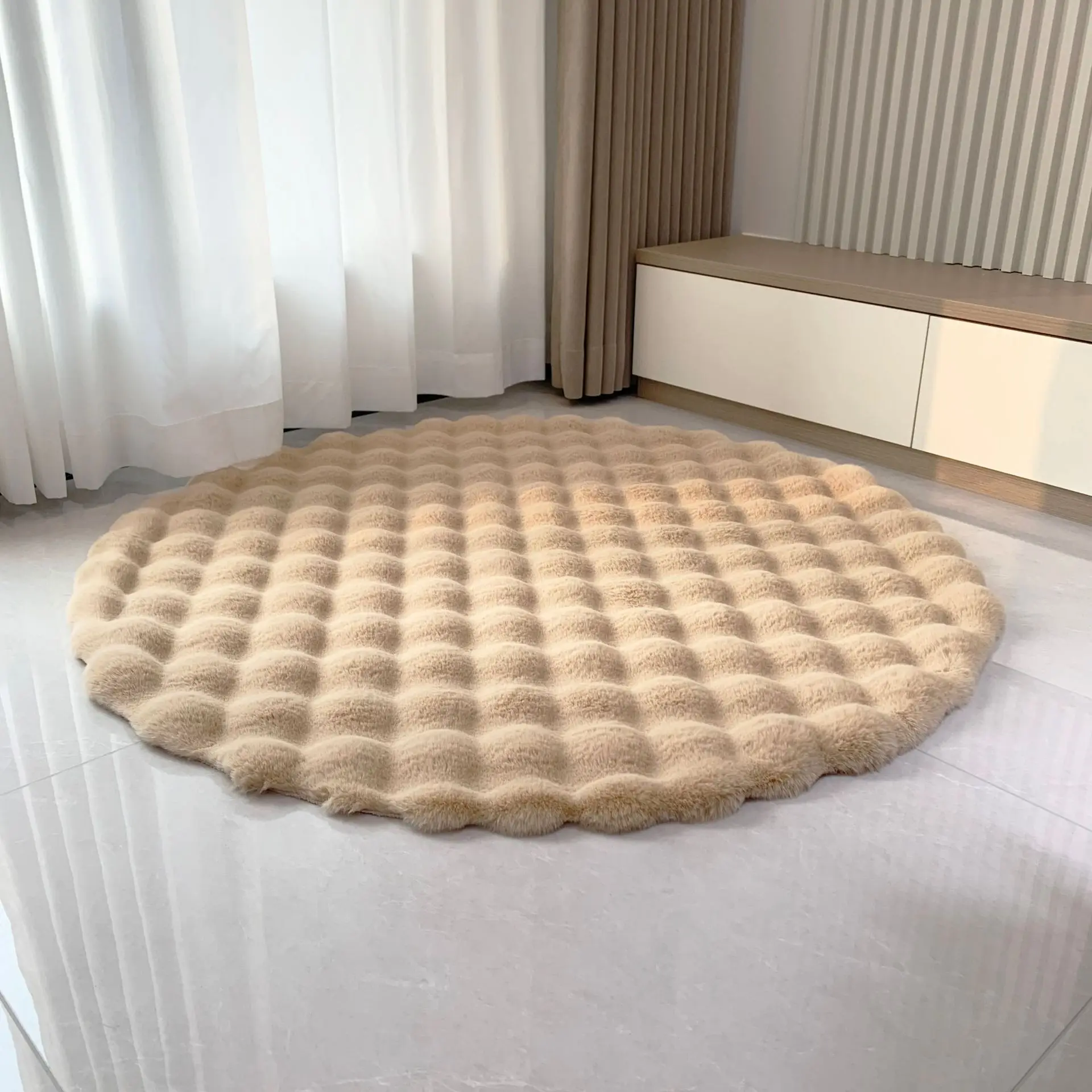 Rabbit Hair Carpet For Kids Bedroom, plush rug, kids carpet, plush carpet, decorative carpet