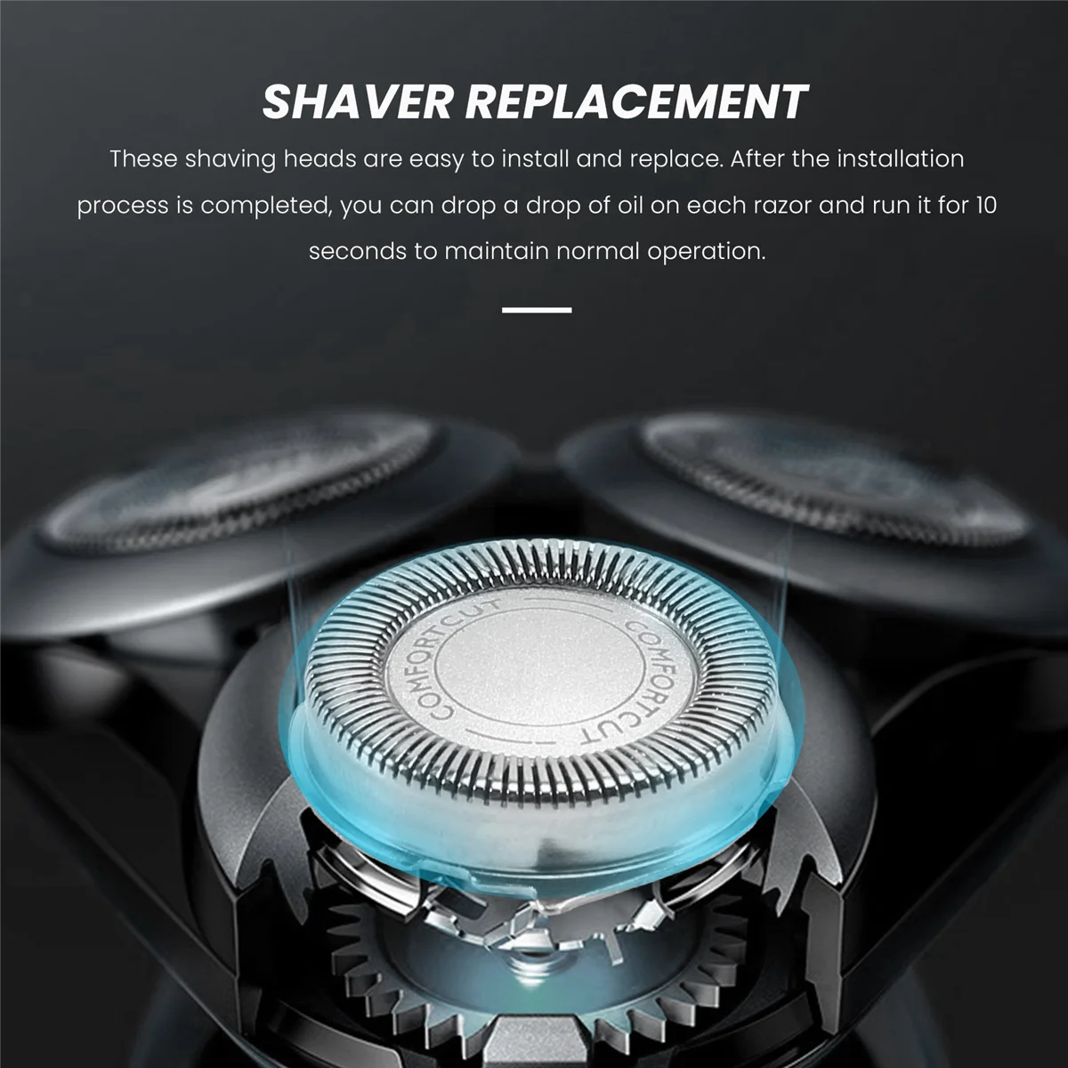 3 Pezzi Sh30/50/52 Testine Di Ricambio Per Rasoio Per Philips Electric Shaver Series 1000, 2000, 3000, 5000 Testa Della Lama