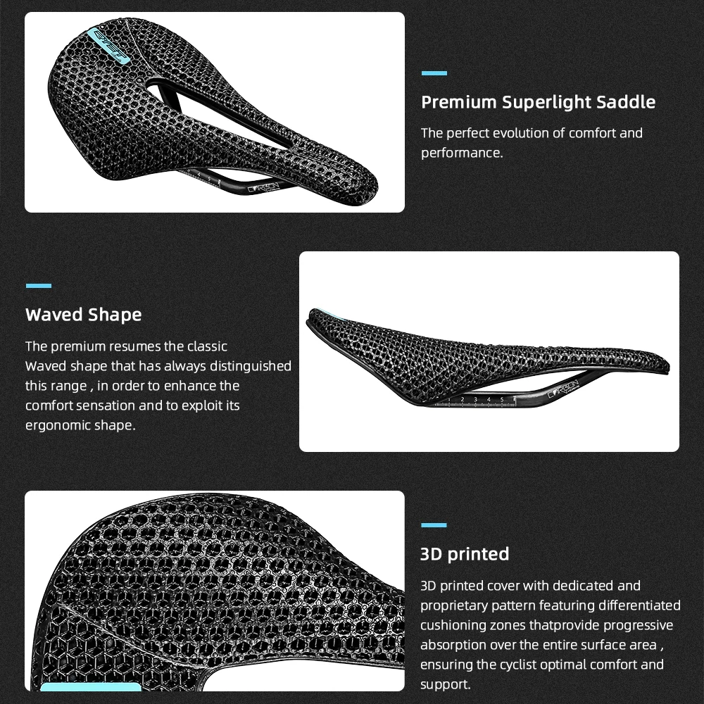 Ultralight 3D Carbon Bike Saddle 4