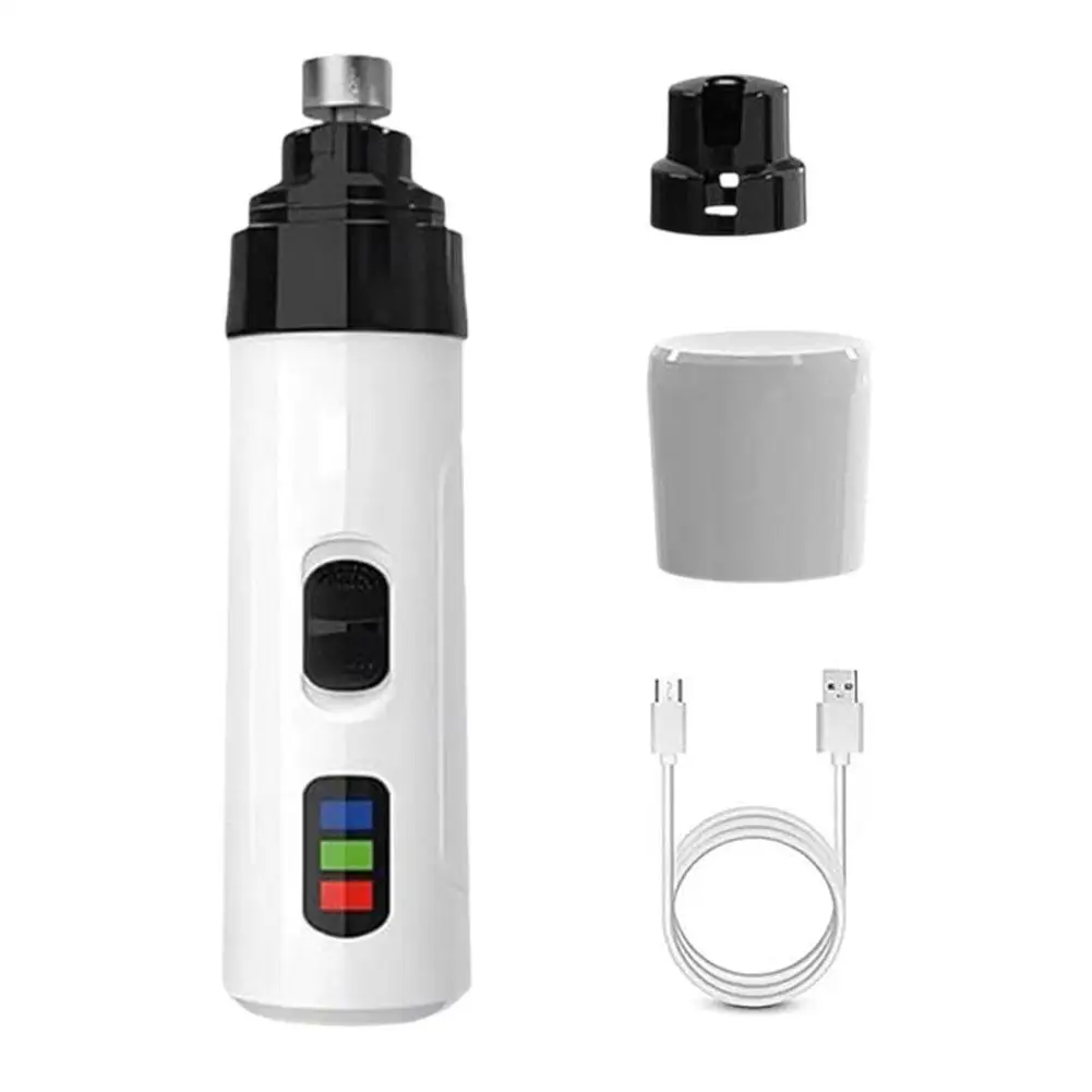 Rechargeable Dog Nail Grinders 1PC USB Nail Pro Silent Grind Tool Pet Paws Clippers Grooming Charging O4D1