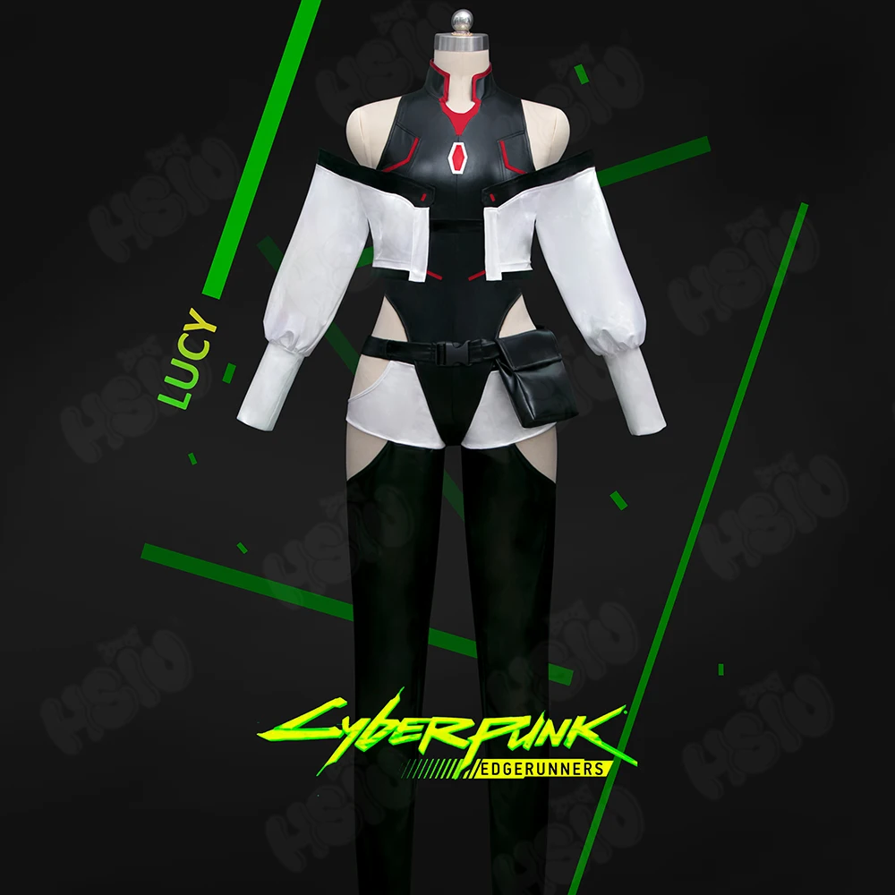 

Lucy Cosplay Costume Game Edgerunners Cosplay Sexy Women Uniform Suit Halloween Party Outfit Full Set