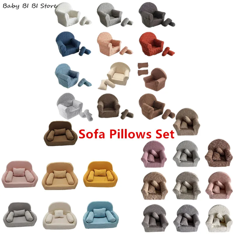 Ensemble de 3 coussins de canapé pour nouveau-né, accessoires de photographie, pour bébé, pour séance Photo, chaise d'aide à la pose