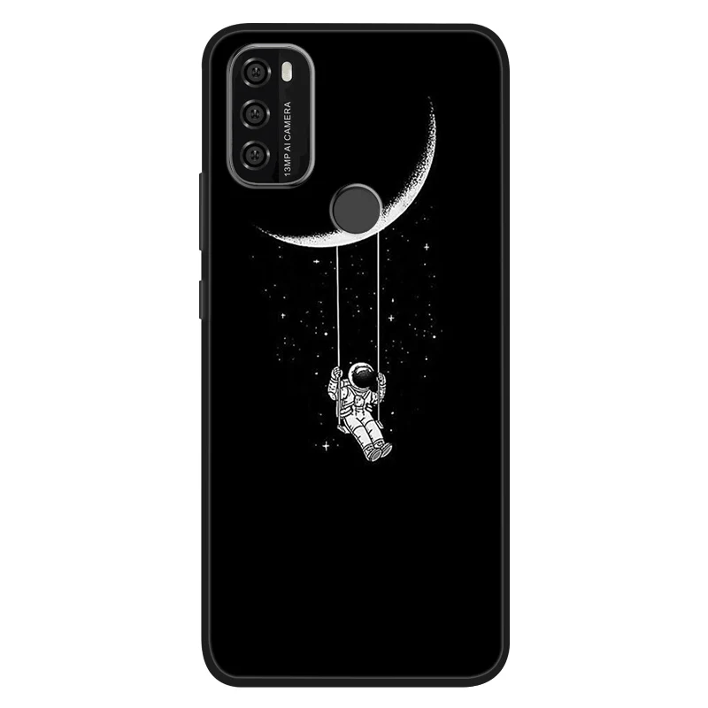 Silicone Cute Cats Painted Soft Black Cover