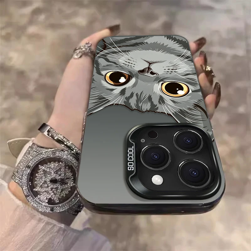 Chic Fashion Kitten Cartoon Smartphone Case