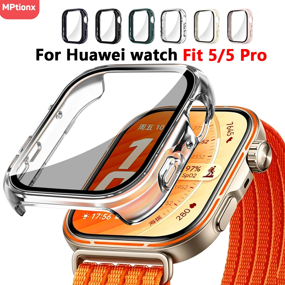 Premium Tempered Glass Watch Case with All-Around Screen Protection