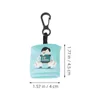 6 Pcs Printing Keychain Glasses Cloth Wipes Phone Cleaning Fiber Eyeglass Cleaner 6