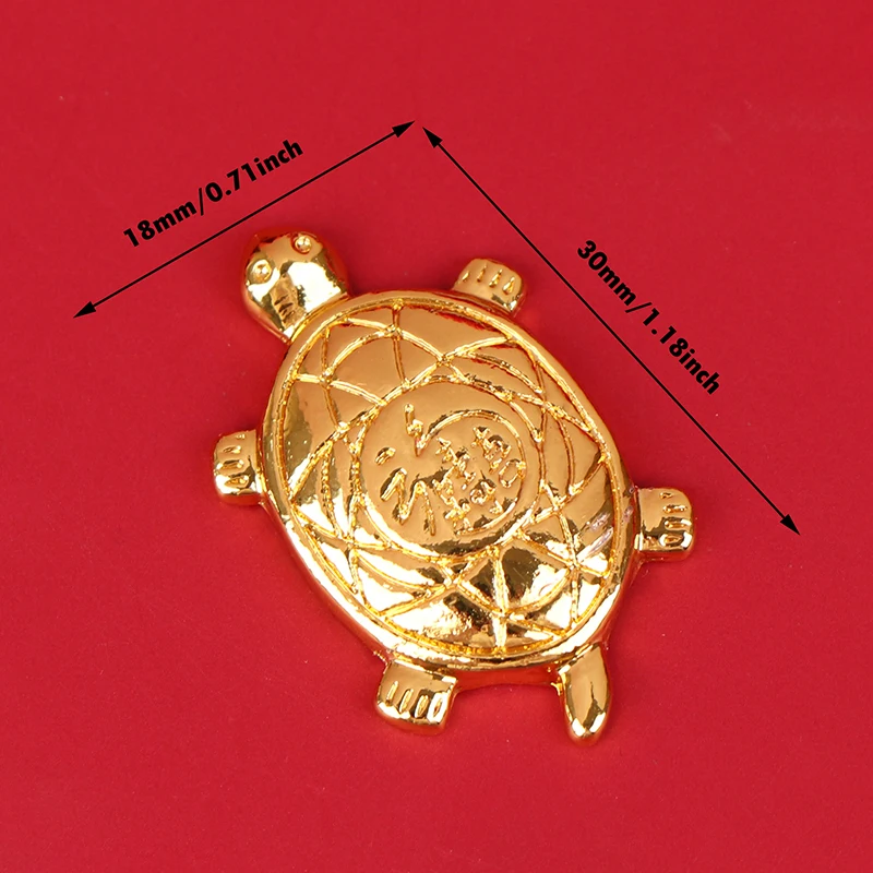 Feng Shui Money Turtle Temple Lucky Wealth Mini Golden Tortoise Guarding Praying Home Decor Lucky Gift Miserly Turtle 5