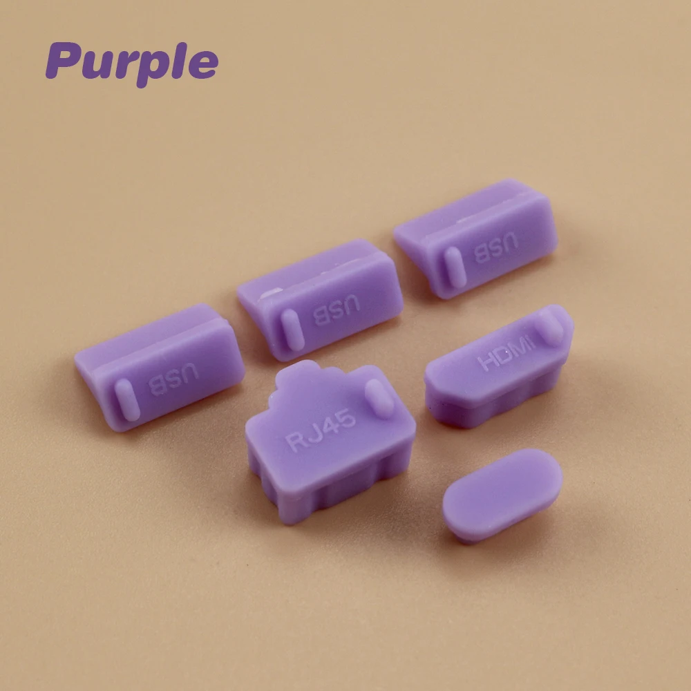 Silicone Dust Plug Set - USB & HDMI Interface Anti-Dust Cap Cover