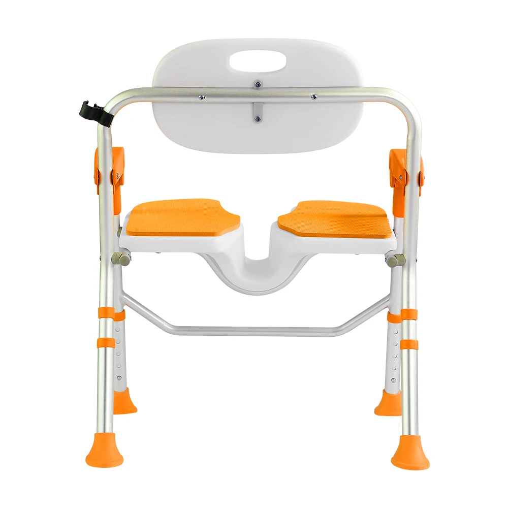 Bath Chair Portable Bath Padded Bathroom Folding Disabled Stroke Hemiplegia Elderly Bath Chair Shower Anti-slip Seat Cushion 6