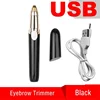 Electric Eyebrow Trimmer Usb Rechargeable Eye Brow Epilator Women Mini Soft Shaper Shaver Painless Razor Facial Hair Remover 4