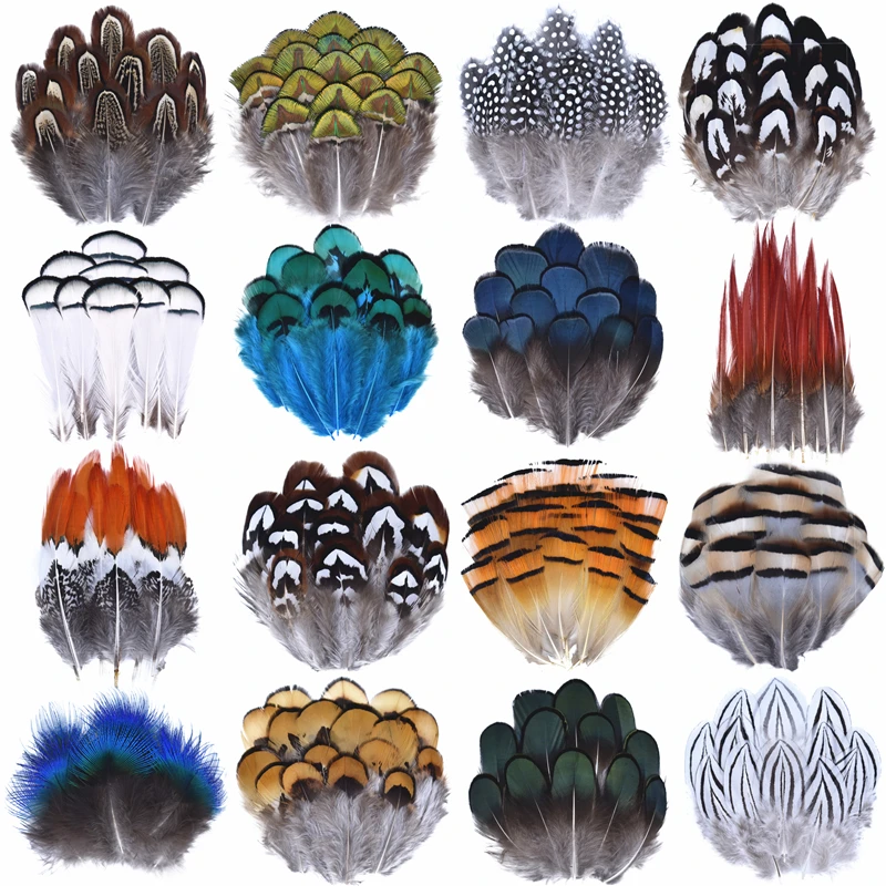 Natural Feathers Natural Peacock Pheasant Feathers Small Eagle Chicken Plumes Ostrich Decor DIY Handicraft Accessories Jewelry Creation