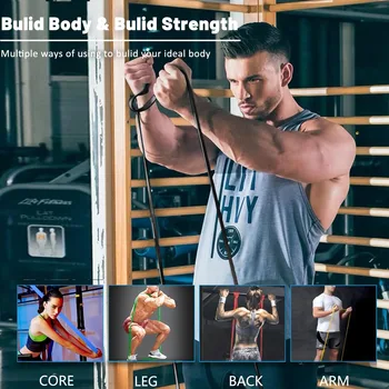 Resistance Bands, Pull Up Assist Bands - Workout Bands, Eexercise Bands, Long Resistance Bands Set for Working Out, Fitness 4