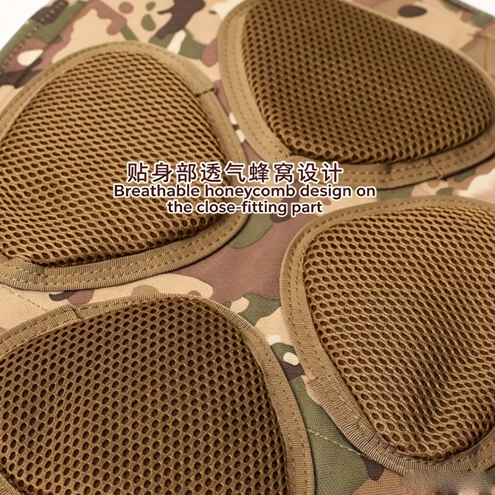 퀵 릴리스 6-in-1 전술 조끼 세트 MOLLE 야외 사냥용 멀티 포켓 군용 전투 조끼 Airsoft Paintball CS Wargame