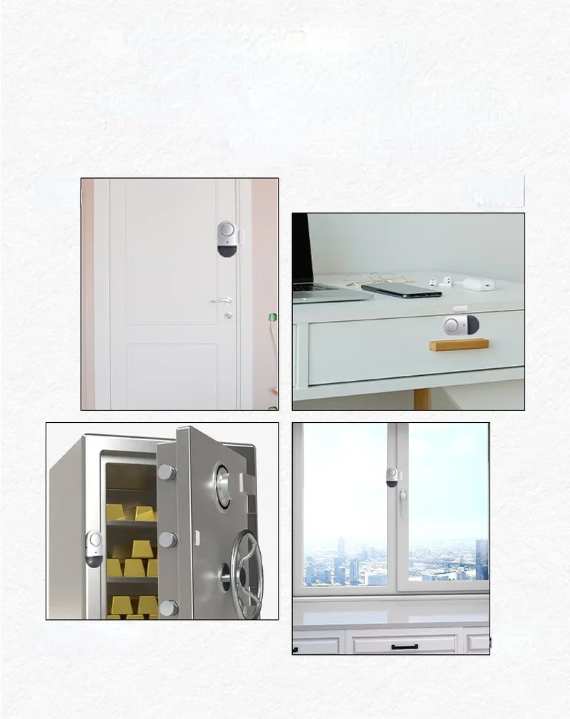 Wireless Door Magnetic Alarm Household Door and Window Anti-theft Alarm Hotel Shop Security