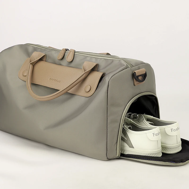 Travel luggage bag, with shoe bag, multiple pockets - durable sports bag, fitness bag, wet dry separation