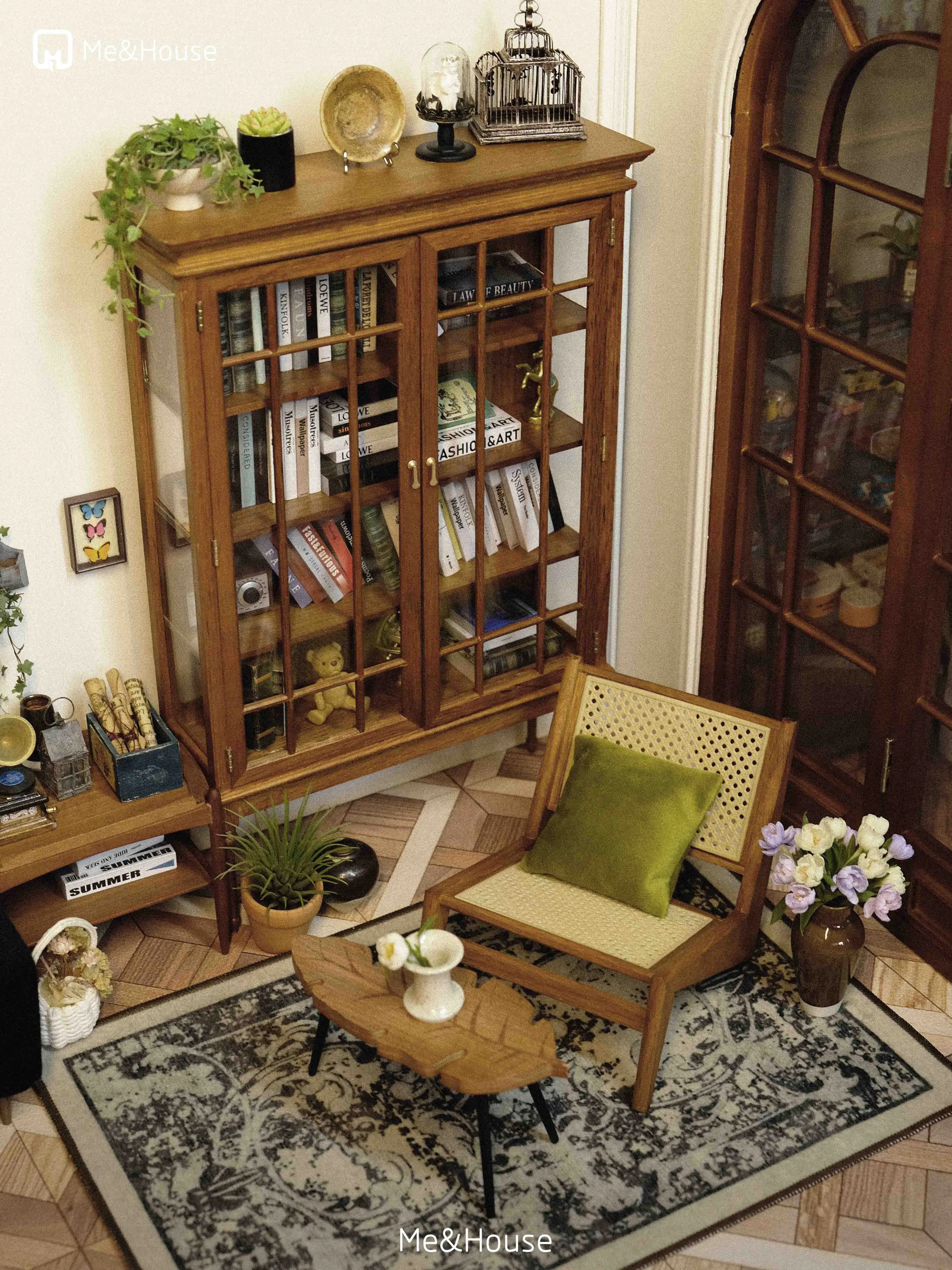 1/6 bjd ob11 miniature dollhouse furniture Mini model Glass cabinets/display cabinets 6