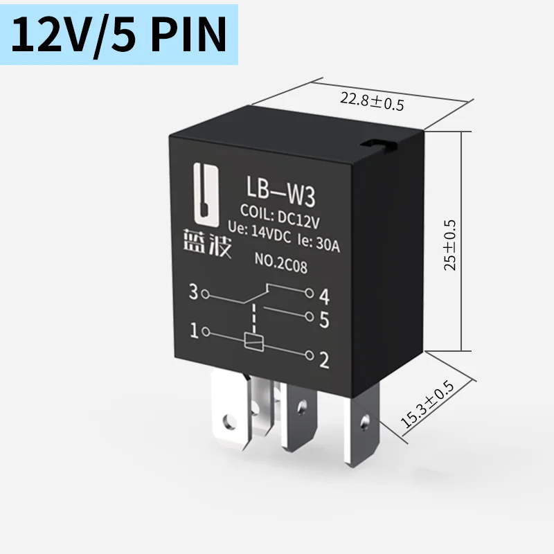 LB-W3  30A 12V 5Pin