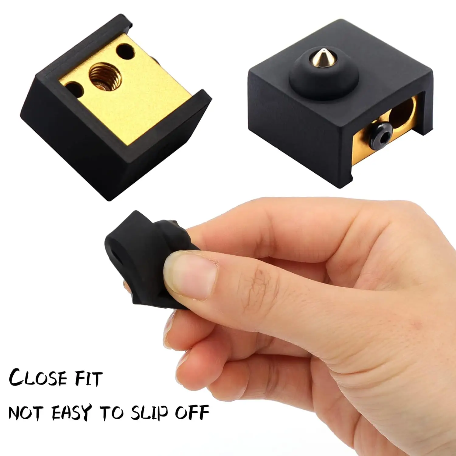 5/10/20pcs 3D Printer Hotend Silicone Sock Heater Block Silicone Cover for Ender 3/Ender 3 Pro/Ender 3 V2/Ender 5 Pro/CR-10 - 3