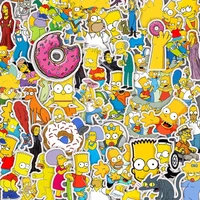 10/30/50pcs Cool The Simpsons Cartoon Stickers Comedy Family Anime Sticker Phone Luggage Laptop Fun Graffiti Decals Kids Toys 1