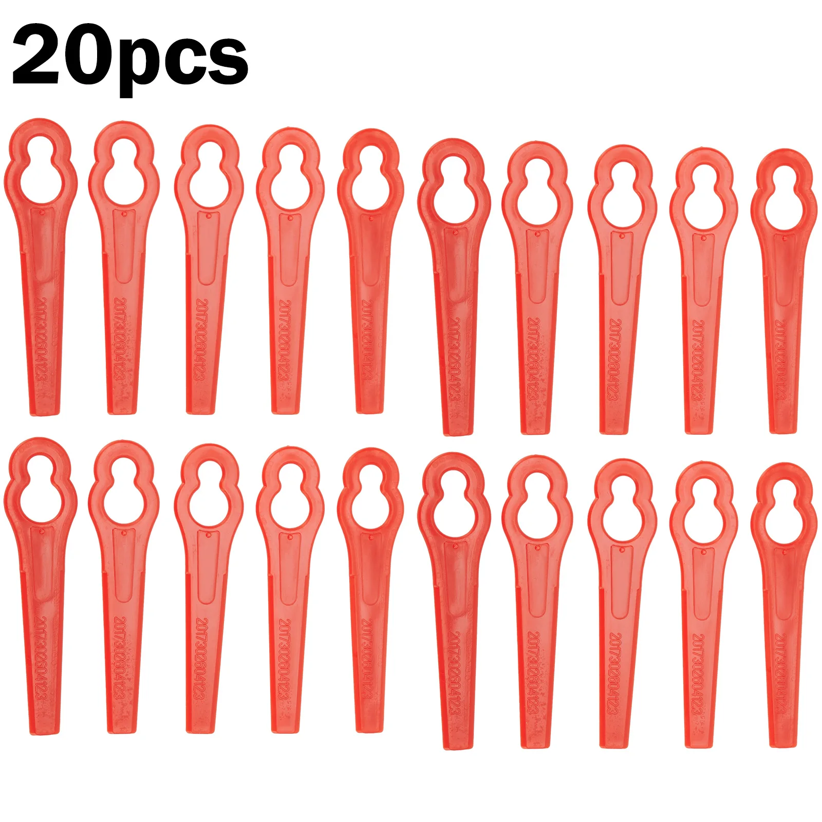 

20Pcs Replacement Blades Red For Einhell Cordless Grass Trimmer For GE-CT 18 Li Lawn Mower Plastic Blades