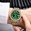 Cool Hip Hop Diamond Watches For Men Montre Fashion Alloy Band Luxury Brand Golden Date Quartz Clock Relogios Masculinos 2024 5