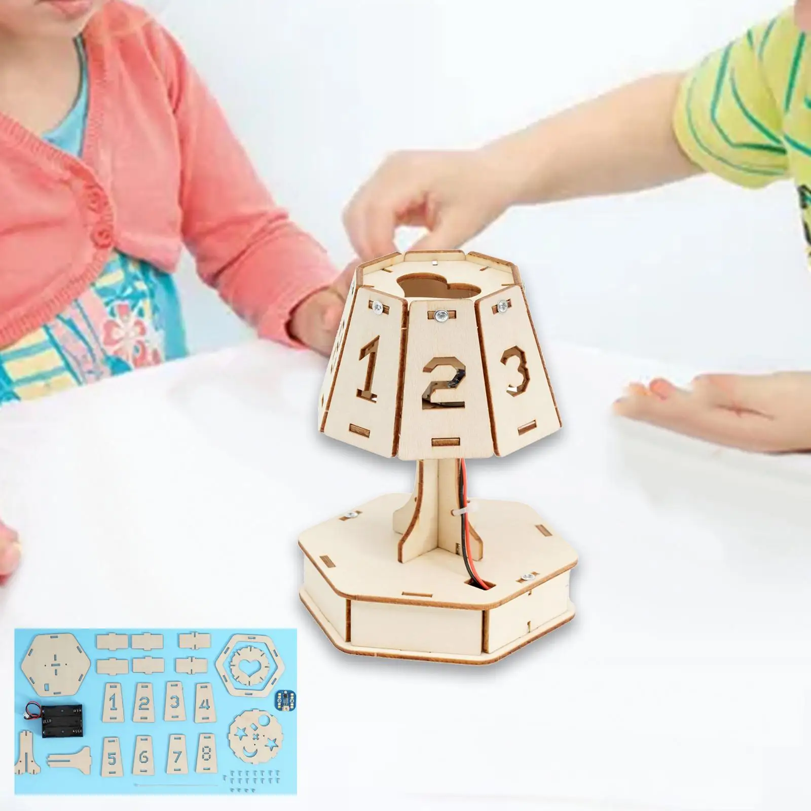 

DIY Science Experiments Set School Projects Intelligent Voice Table Lamp