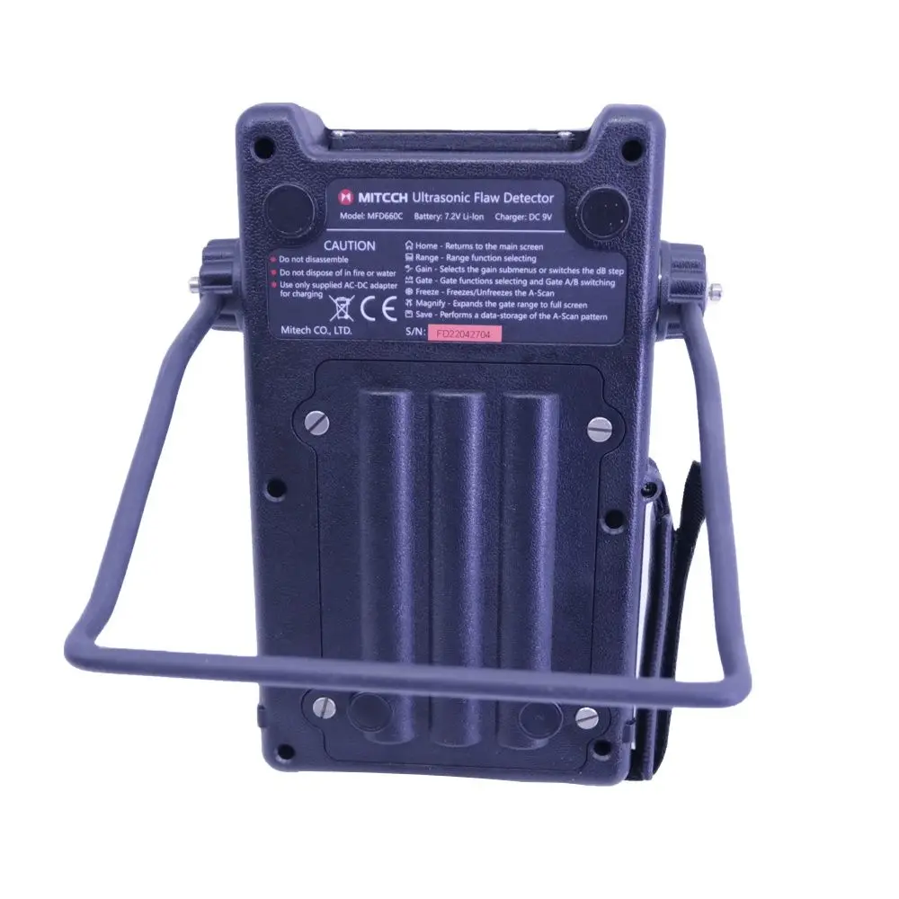 MITECH MFD660C Intelligent NDT Ultrasonic Flaw Detector 0-9999mm Welding Inspection Analyzer