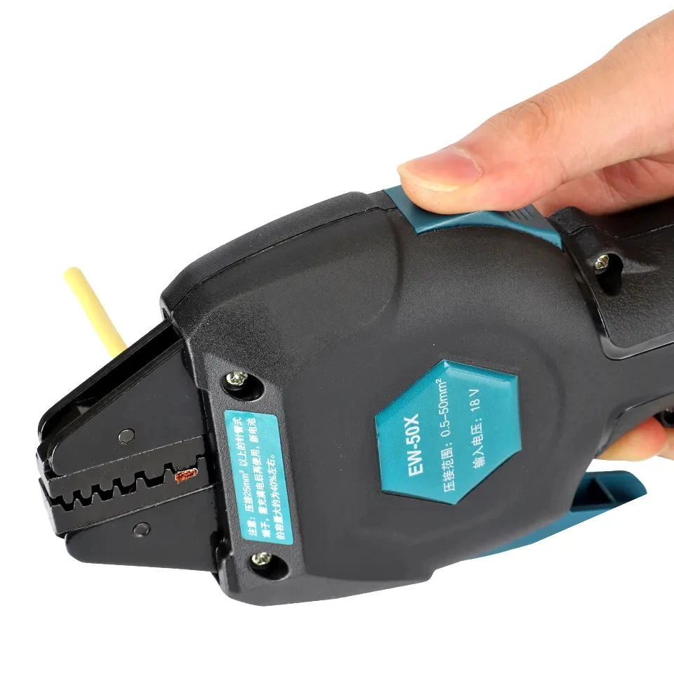 YYHC-50X Electrical Cordless Wire Crimper Battery Powered Cold Crimping Tool For Connecting Wire Terminals