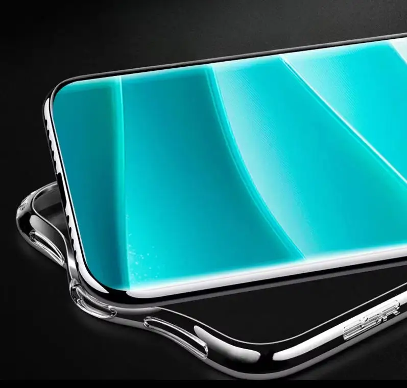 Crystal Clear Soft TPU Protective Case with Lens Shield and Bumper Coque