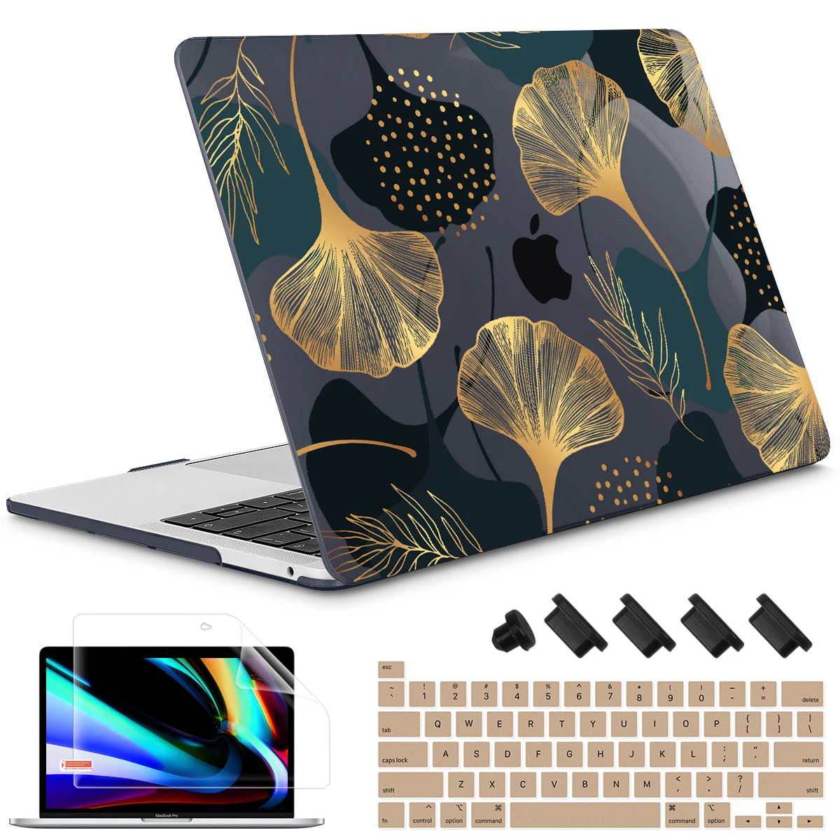 Capa de Impressão Crystal Leaf Capa para Macbook Air 15 13 2023 2023 m2 A2941 A2681 Pro m1 A2338 A2337 Air 13 2023 A2179 14in - Imagem 4