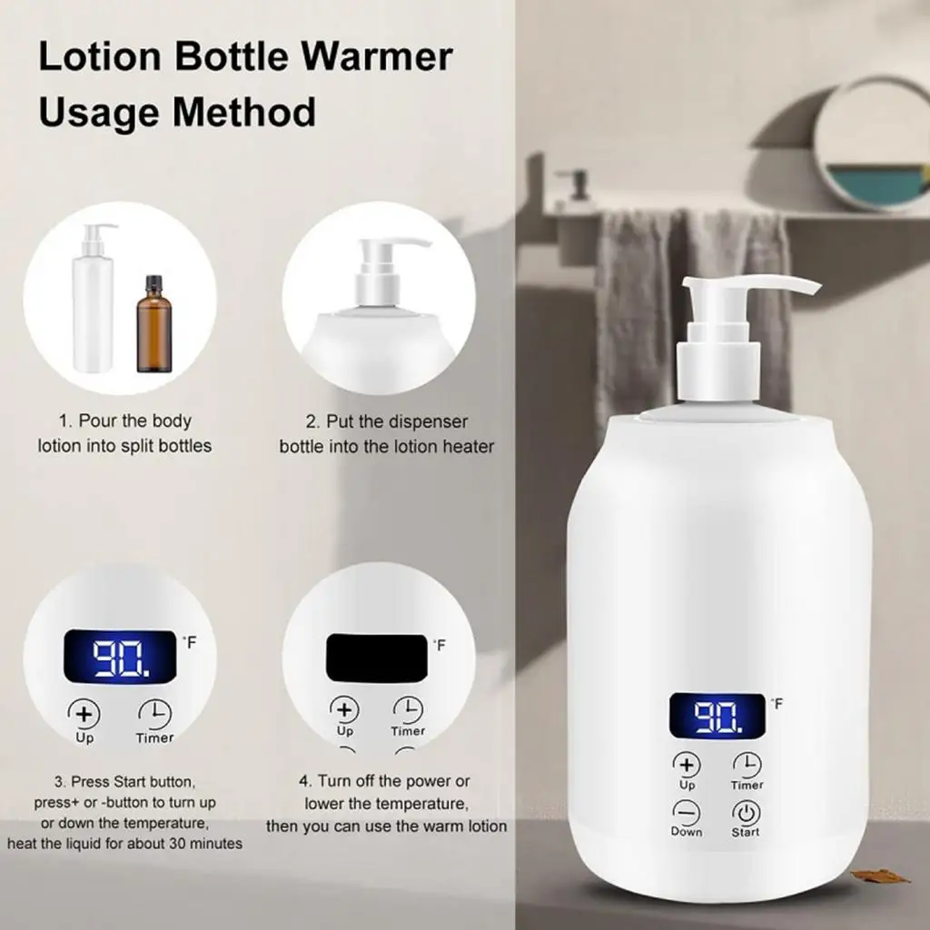 Massage Oil Heater Single Bottle Portable Massage Tools Oil Bottle Warmer