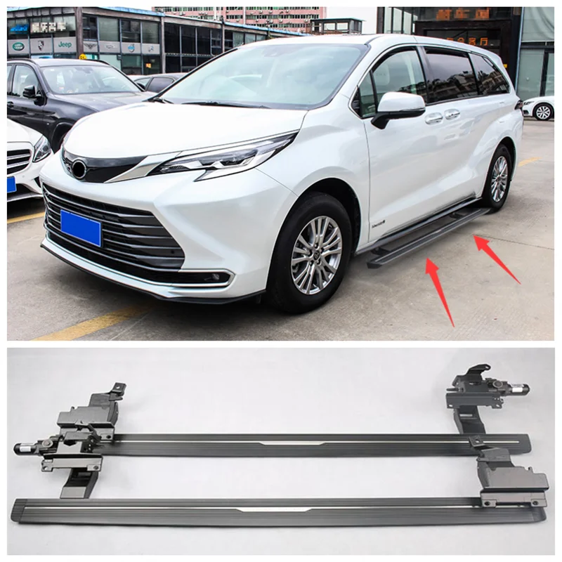 

High Quality Electric Running Boards Side Step Bar Pedals Fits For Toyota Sienna 2021 2022 2023