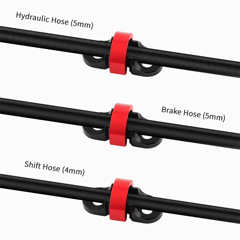 10Pcs Bicycle Brake Cable/Derailleur Line Buckle Tubing Cable C-Clip Aluminum Alloy Fixed Clamp Clips MTB Road Bike bicycle brake cable