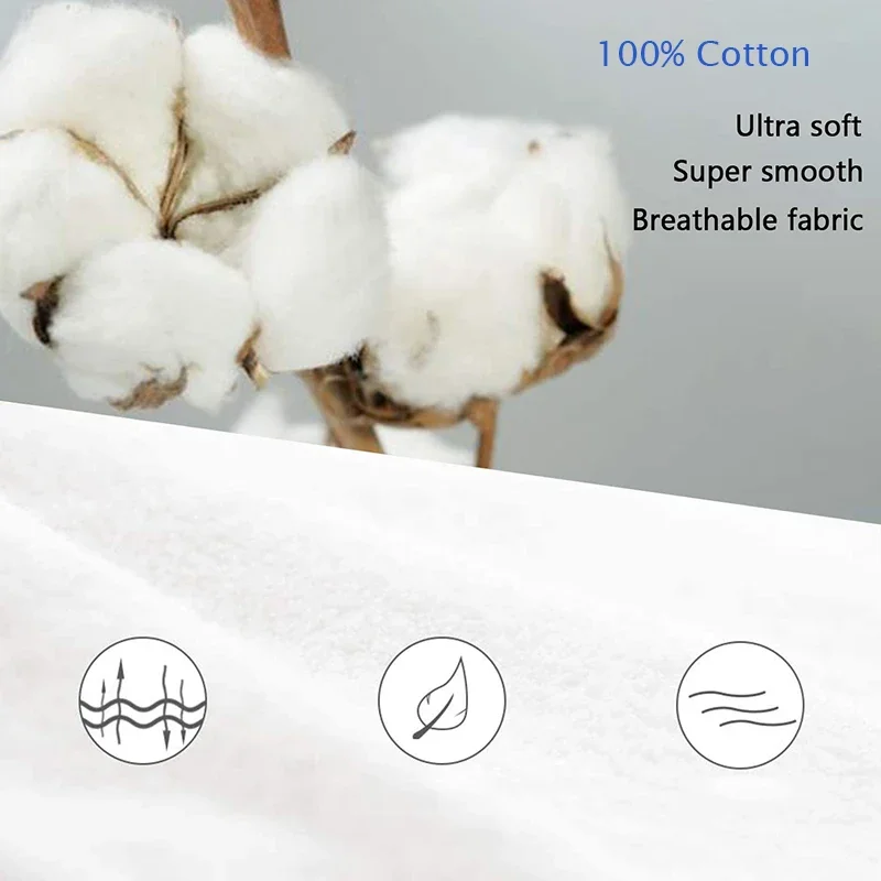 Peter Khanun 100% Cotton Pillowcases Pillow Covers Protector Envelope Closure King Queen Pillow Cases Soft and Breathable,2 Pcs 6